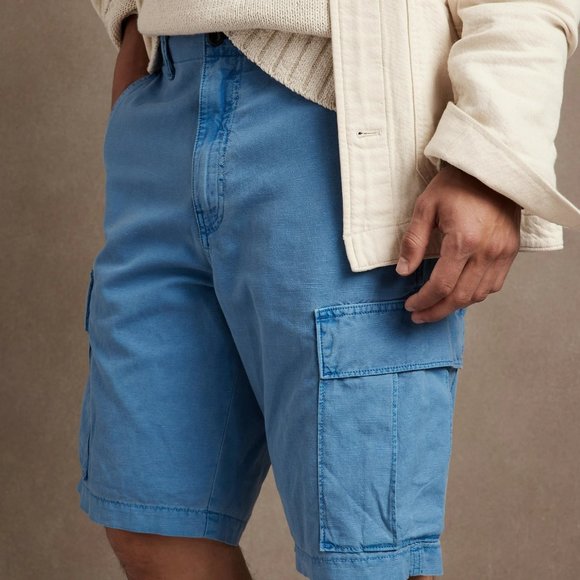 Banana Republic 11" Cotton-Linen Cargo Short - Picture 4 of 6